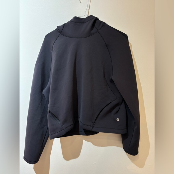 Lululemon Women's AirWrap Pullover Hoodie Neoprene Sweatshirt Sweater Black - Picture 3 of 5